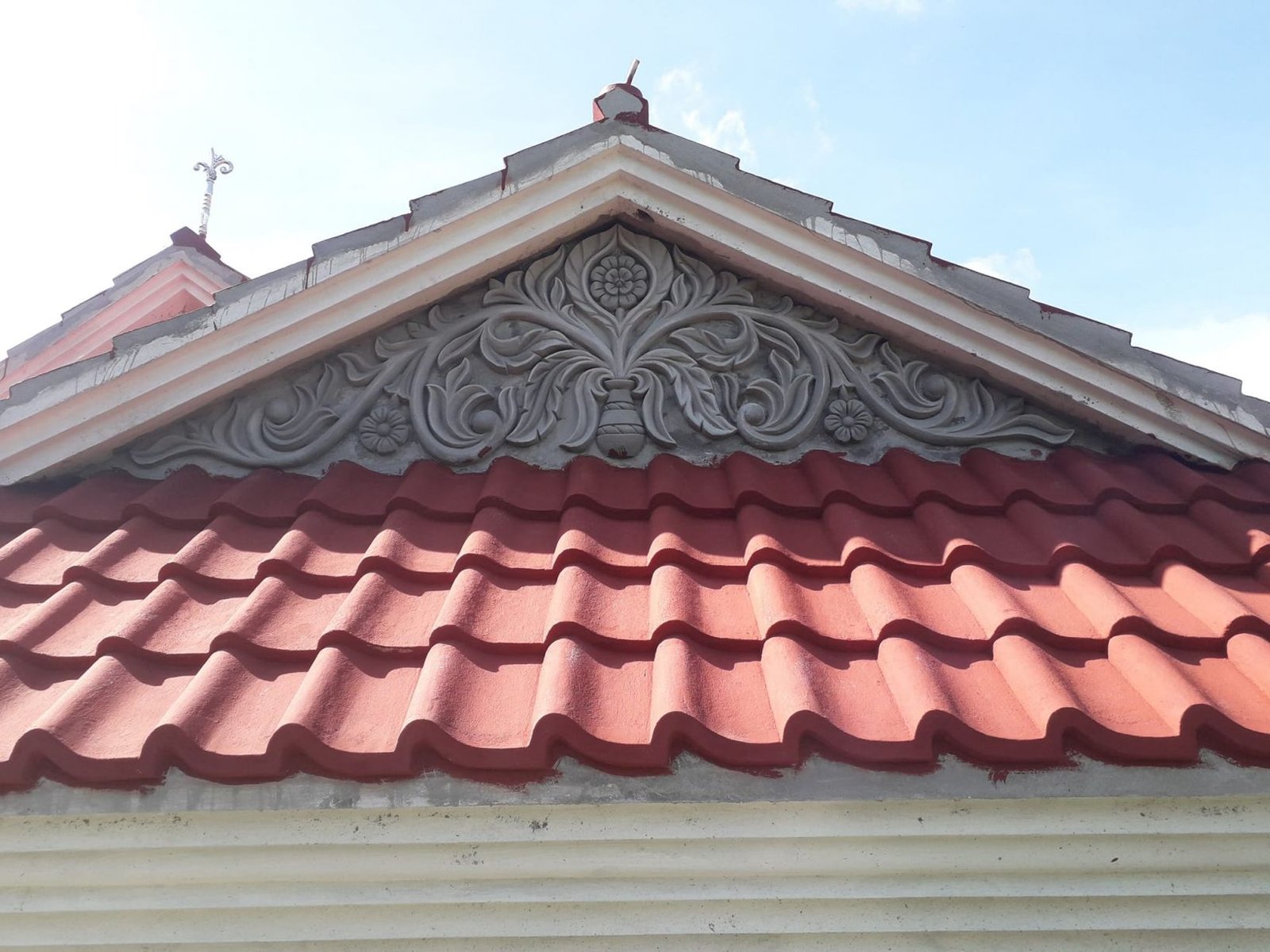 balcony and porch roof plaster design