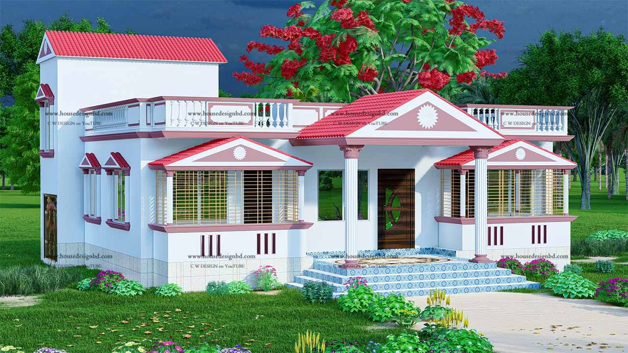 Read more about the article Beautiful 3 Bedroom House Design. ৩ বেডরুমের বাড়ির ডিজাইন।