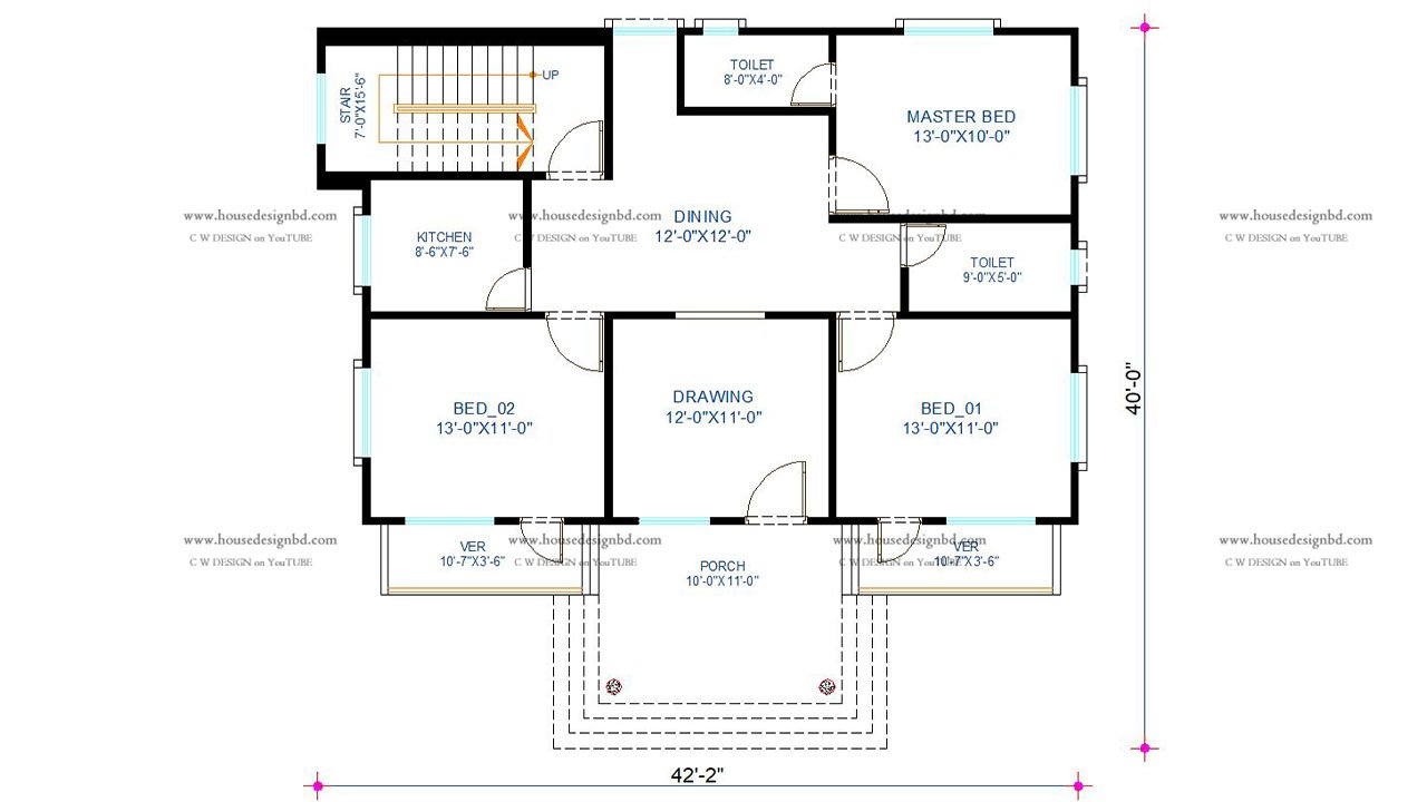 3 Bedroom House plans