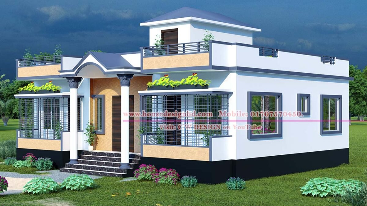 Small 4 bedroom House Design