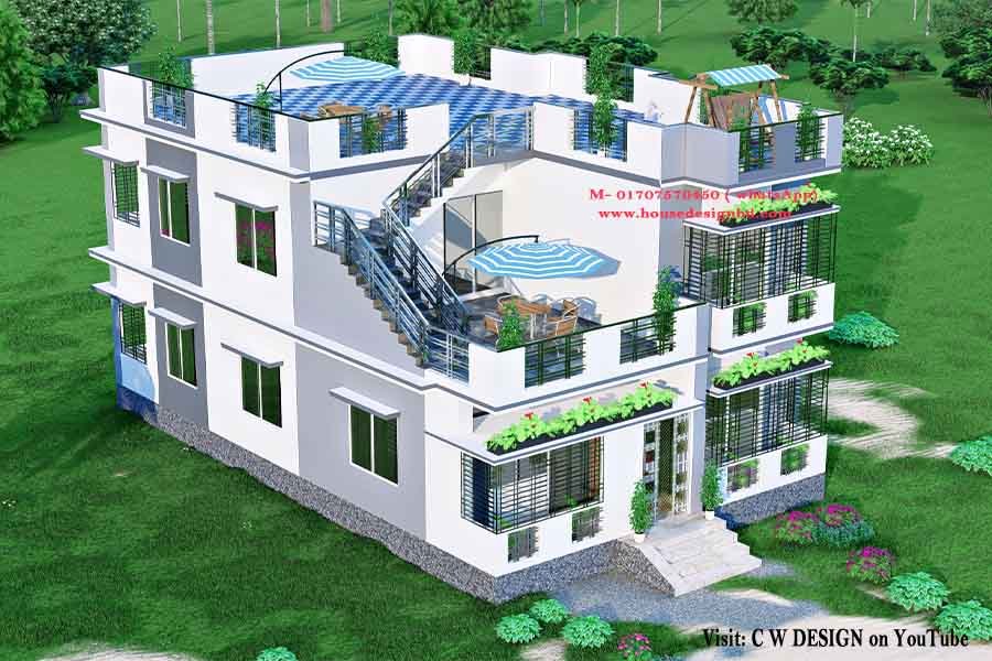 Duplex House Design in Bangladesh