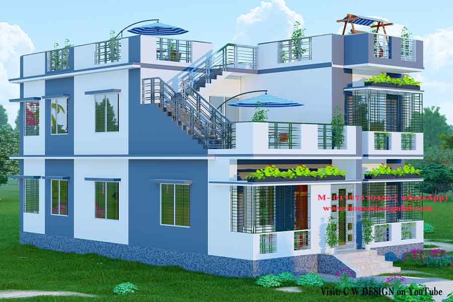 Duplex House Design in Bangladesh